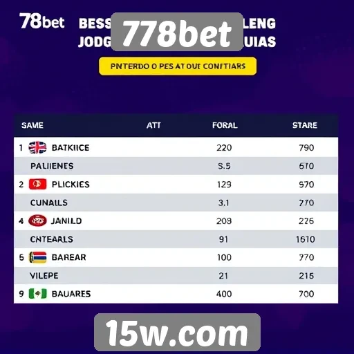 Desempenho de jogos populares no 778bet