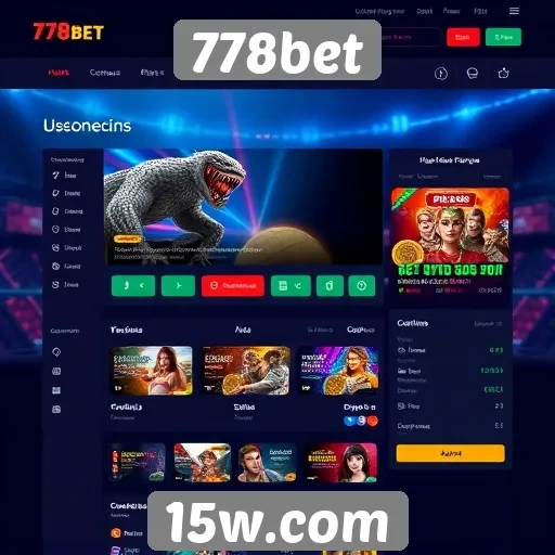 Interface do usuário do site 778bet é intuitiva